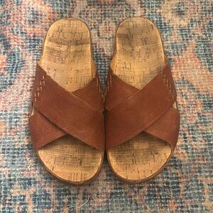 Kork-Ease Brown Leather Sandals